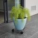 Eden 30cm Round Pot Plant Trolley - Black - Easy Mobility - Durable