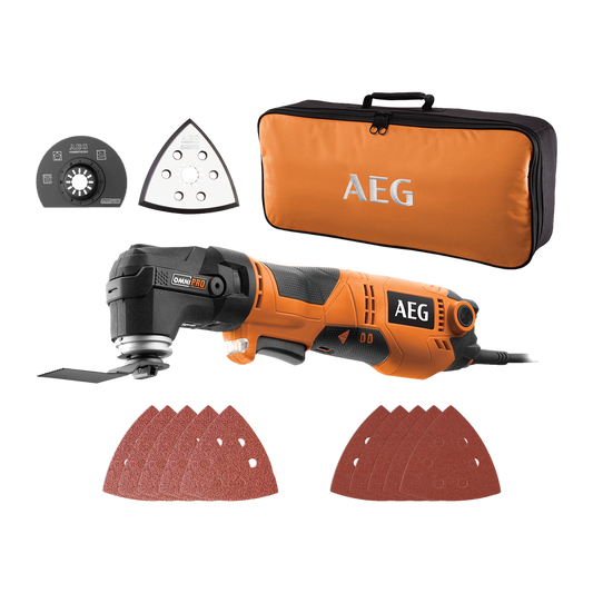 AEG 300W Multi Tool - 300W Motor - Tool-Free Blade Change - OMNI300X - Auzzistore