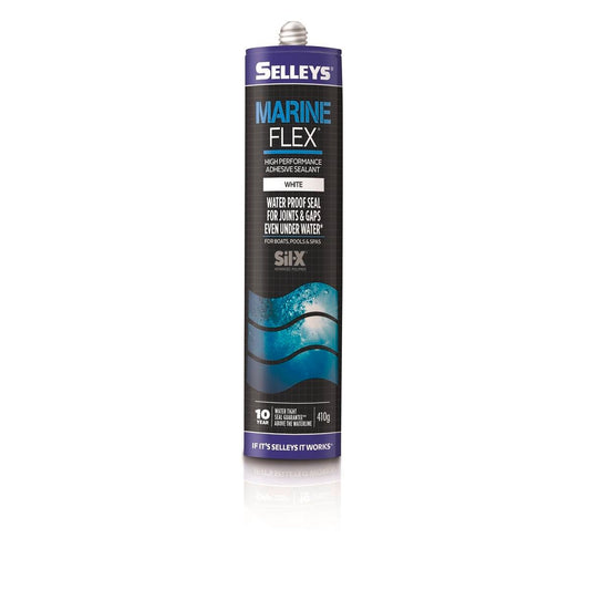 Selleys MarineFlex Sealant 410g White Sil-X Polymer Waterproof Bond - Auzzistore