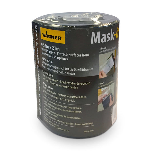 Wagner Mask It - 55cm x 21m - Pre-taped Plastic - Easy to Use – view 2 - Auzzistore