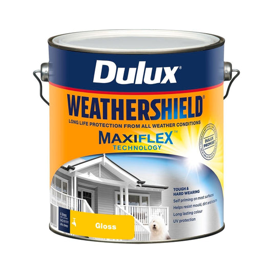 Dulux Weathershield Ultra Deep Gloss Exterior Paint 4L - 4L - Self-Priming - Auzzistore