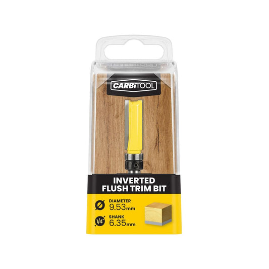 Carbitool 9mm TCT Inverted Flush Filter Router Bit - 1 Pack - Durable Cutting - Auzzistore