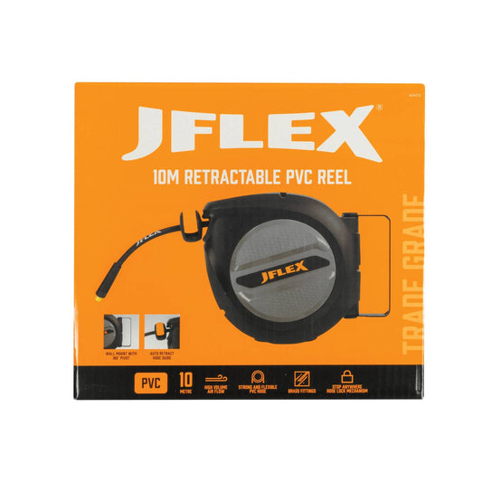 Jflex 10m Retractable PVC Reel - Air Hose Management - 250 psi – view 2 - Auzzistore