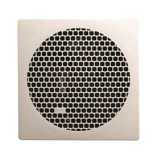 HPM 250mm Exhaust Fan - White - Plastic - Strong Air Extraction - Auzzistore