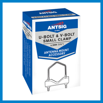 Antsig Antenna Mount U-Bolt - 6.3mm Galvanised Steel - Durable Outdoor Use