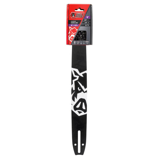 Full Boar Chainsaw Chain and Bar - 18" (457mm) - Semi Chisel - 62 Drive Links - Auzzistore