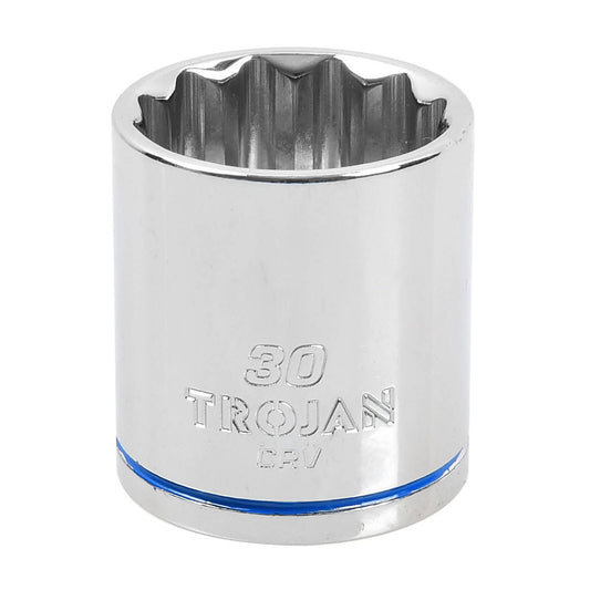 Trojan 30mm 1/2" Drive Loose Socket - Chrome Vanadium - Durable Design - Auzzistore