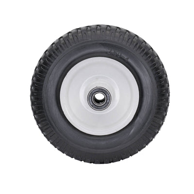 Easyroll 5/8 Inch 250 x 4 Flat Free Wheel - Steel Hub - Puncture Proof