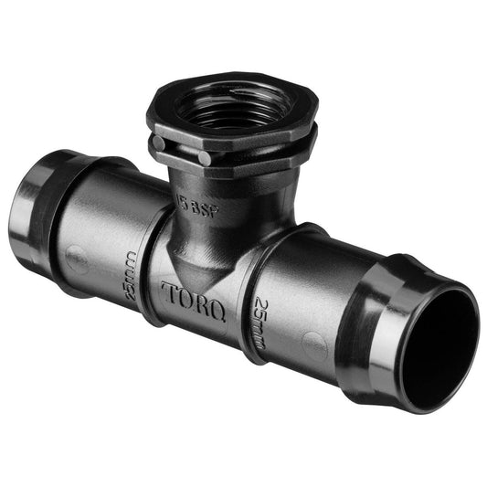 Toro 25mm Barbed x 15mm BSP Female Threaded Tee - Polypropylene - Durable - Auzzistore