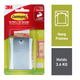 Command Jumbo Metal Picture Hanger - 1pk - Damage-Free - 3.6kg Capacity