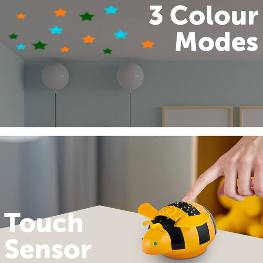 Arlec LED Bumble Bee Nightlight - 105mm Plastic - Star Projector – view 2