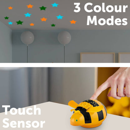 Arlec LED Bumble Bee Nightlight - 105mm Plastic - Star Projector