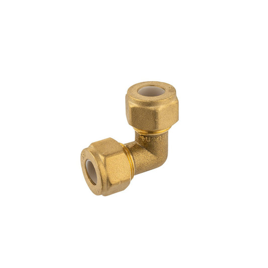 Brasshards Brass Compression Elbow 15c x 15c - Lead-Free - Tool-Free Installation - Auzzistore