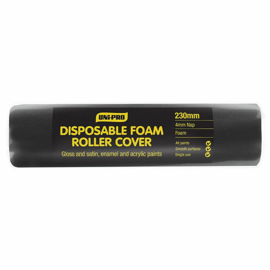 Uni Pro Foam Roller Cover 230mm 4mm Nap Ideal For High Gloss Painting - Auzzistore
