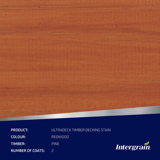 Intergrain NaturalStain Timber Stain 4L - Redwood - Water Based – view 2 - Auzzistore
