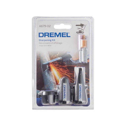 Dremel Sharpening Attachment Kit - 3 Attachments - 108mm x 165mm x 58mm - Black & Silver - Auzzistore