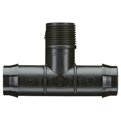 Toro 25mm Barbed x 20mm Male BSP Threaded Tee - Polypropylene - Durable