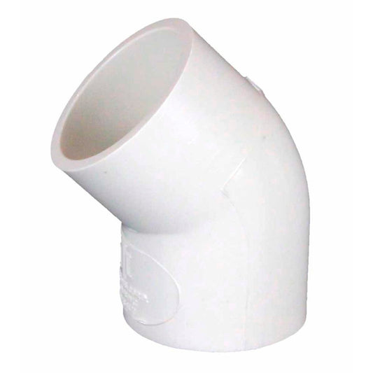 Holman 20mm 45° White PVC Elbow - Solvent Weld - Durable - Pressure Rated - Auzzistore