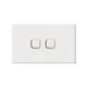 Hpm Excel 2 Gang Horizontal Wall Switch
