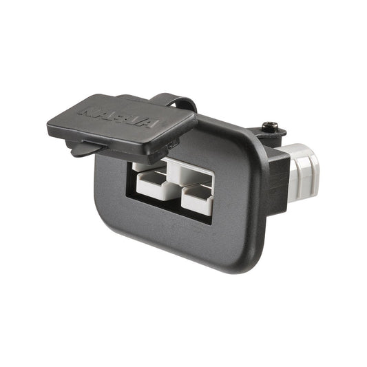 Narva HDRV Flush Mount HD Connector 50A - Black - Heavy-Duty, Compact Design