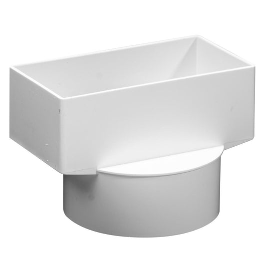 Holman PVC Stormwater Downpipe Adaptor 100x50x90mm Easy Connect - Auzzistore