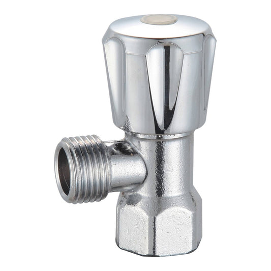 Kinetic 15mm Chrome Mini Cistern Cock - Lead-Free Brass - Compact Design - Auzzistore