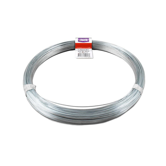 Jack Galvanised Tie Wire 1.25mm x 95m 1kg Soft Easy To Use - Auzzistore
