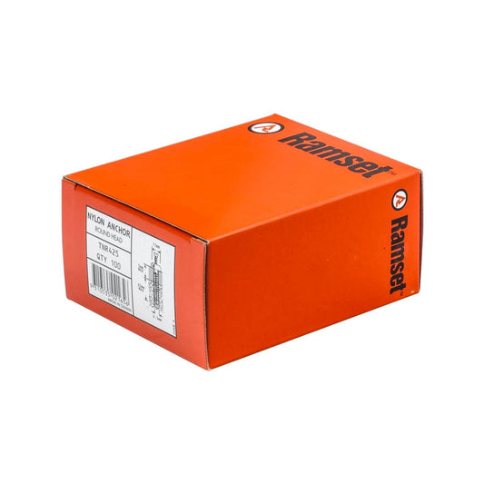 Ramset Nylon Round Head Anchor 6.5mm x 25mm 100 Pack Removable - Auzzistore