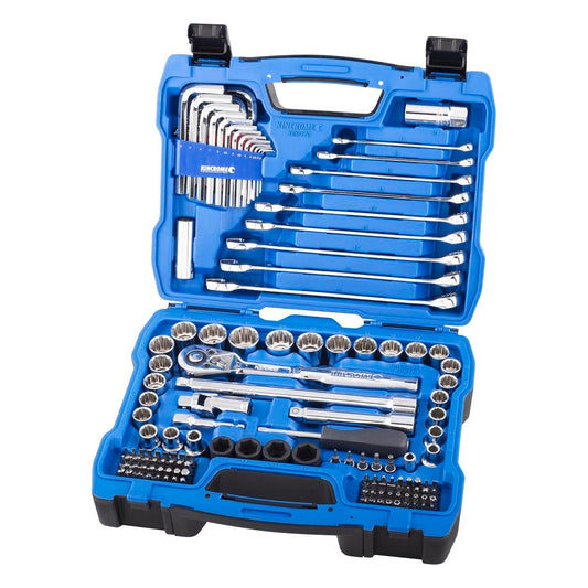 Kincrome Socket Set - 148 Piece - Chrome Vanadium Steel - Ratcheting - Auzzistore