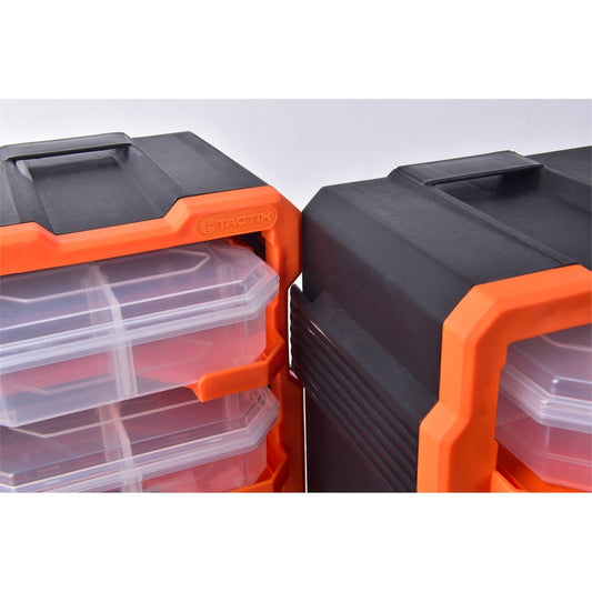 Tactix 9 Box Storage Tower - Polypropylene - Modular - Wall Mountable – view 2 - Auzzistore