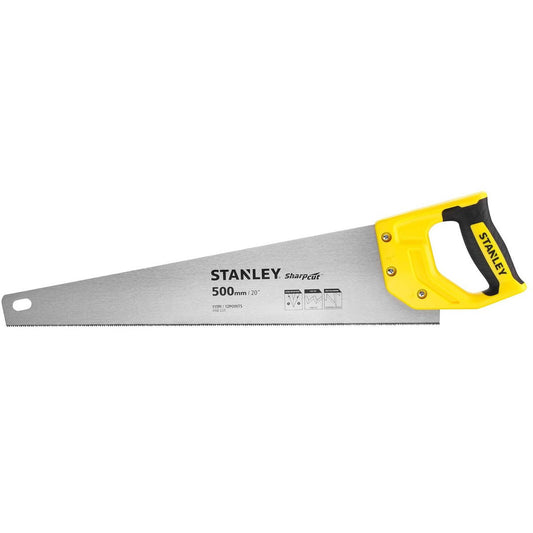 Stanley Sharpcut Hand Saw - 500mm - 20" - 11 TPI - Precision Cutting