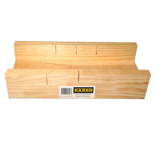 Haron Wooden Mitre Box 300x100mm Pine Perfect For Architraves - Auzzistore