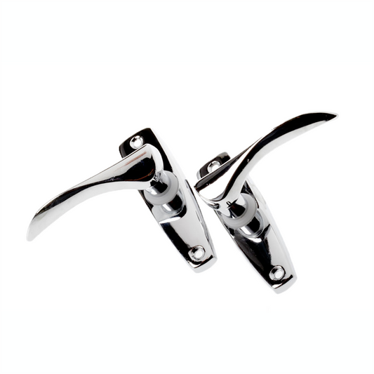 Adoored Chrome Door Lever Latch - Steel - 95mm - Durable Design - Auzzistore