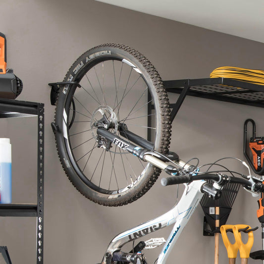 Pinnacle Bicycle Hanger Hook - Steel - 2 Hooks - Gloss Black - Easy Mount