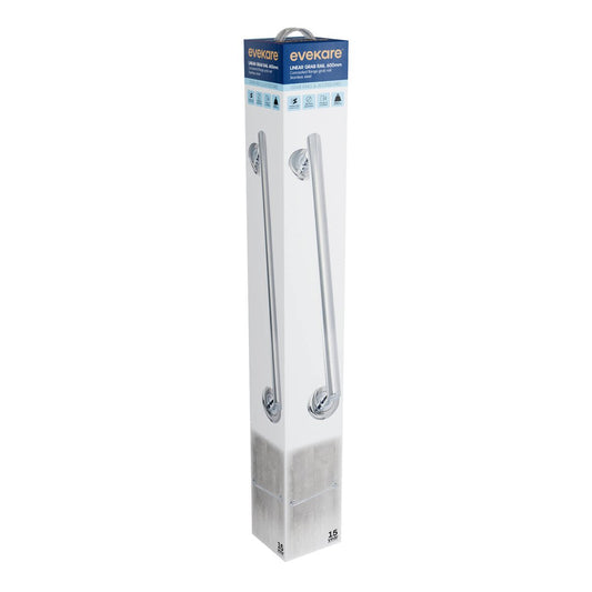 Evekare 600mm Polished Stainless Steel Linear Grab Rail - Durable Support – view 2