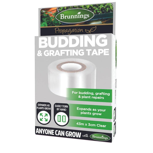 Brunnings Budding and Grafting Tape 43m x 3m Transparent Green Support - Auzzistore