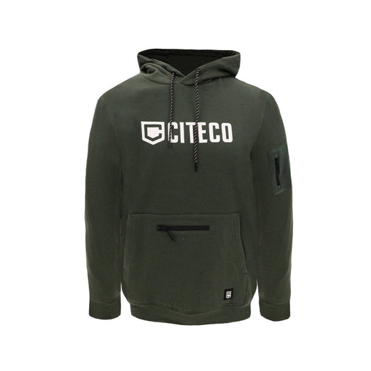Citeco Khaki Hoodie 2XL - Men's Work Hoodie - UPF 50+ Protection - Multiple Pockets