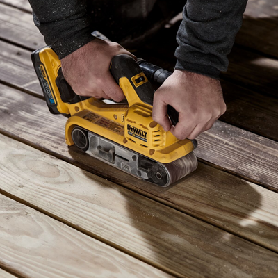 DeWalt 18V Brushless Cordless Belt Sander DCW220N-XJ - 230mm x 170mm x 340mm - Variable Speed Control - Quick Release Belt Change