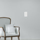 Deta White 1 Gang Vertical Switch - Polycarbonate - 2 Way Switching