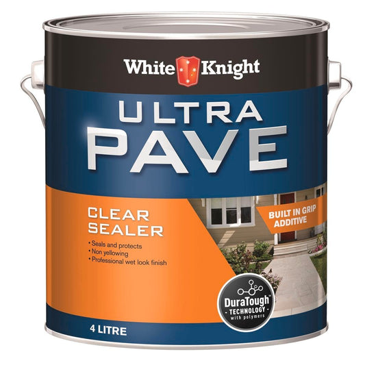White Knight Ultra Pave Clear Sealer - 4L - Clear - Durable Acrylic Finish - Auzzistore