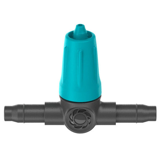 Gardena Micro Irrigation Adjustable Inline Drip Head 10 Pack - 0-15L/H - Black/Turquoise – view 2