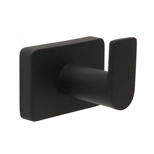 Barelli Single Bath Robe Hook 60mm x 51mm x 51mm Matte Black