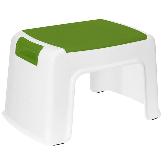 All Set 1 Step Stool - 100kg Capacity - Sage - Compact & Non-Slip - Auzzistore