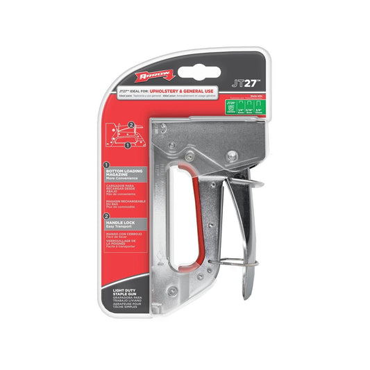 Arrow Staple Gun - JT27 - Chromed Steel - Light Duty - Auzzistore