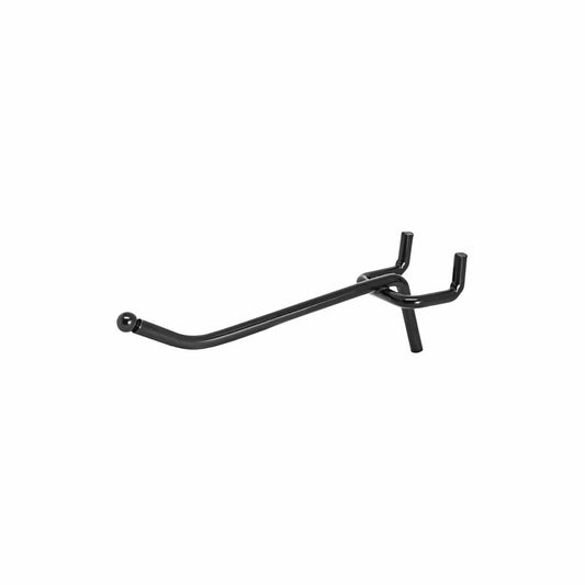 Pinnacle Small Gloss Black Single Prong Pegboard Hook 20 Pack - 30mm x 35mm x 70mm
