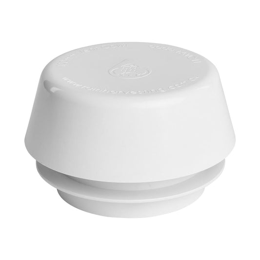 Rain Harvesting Weatherproof Vent Cowl 100mm - White - 1 Pack - Auzzistore