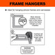 Everhang Brass Plated Picture Hanging Frame Claw 15 Pack Durable Steel