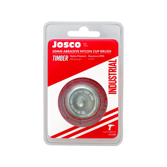 Josco 50mm Abrasive Nylon Cup Brush - 50mm - Nylon - Rust Removal – view 2