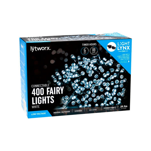 Lytworx 400 LED Fairy Party Lights - 39.9m - Plastic - Connectable - Auzzistore