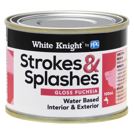 White Knight Strokes and Splashes - 100ml - Water Based Acrylic - Quick Drying - Auzzistore